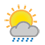 Averses de pluie faible