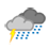 Orage modéré